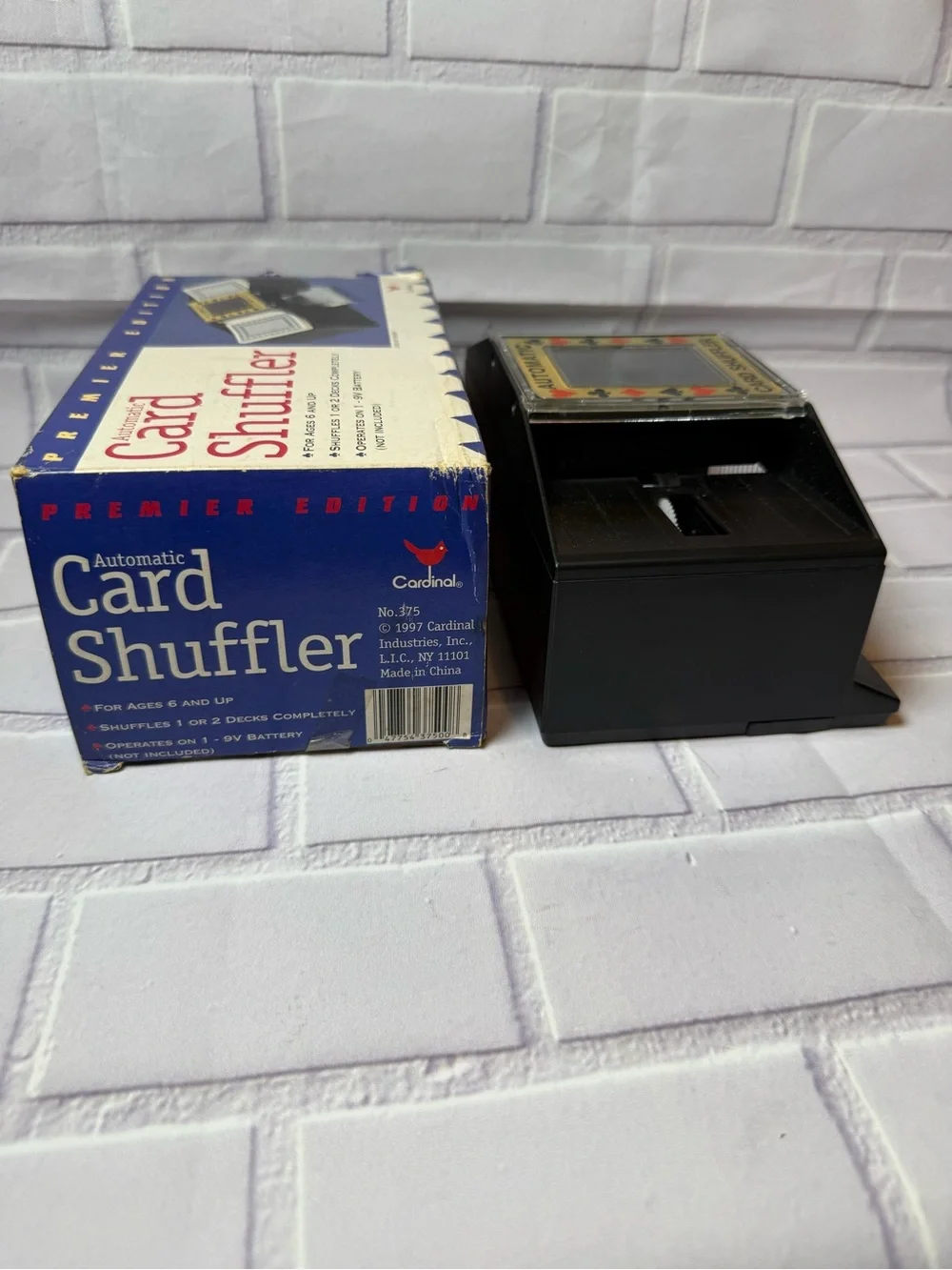 Vintage Automatic Card Shuffler Premier Edition 1-2 Deck Battery Operated